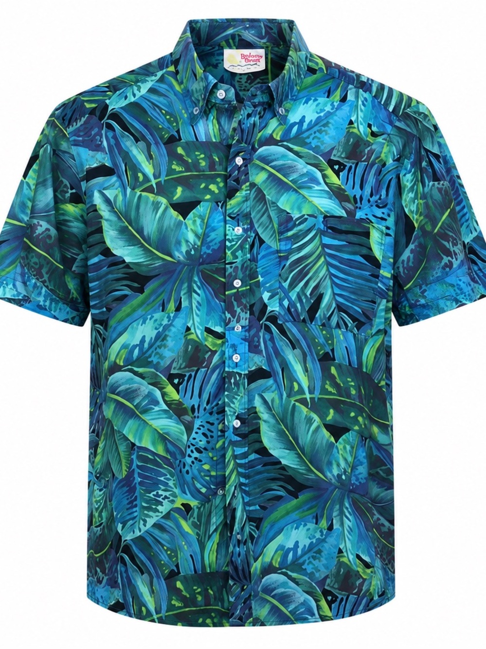 BAHAMA BREEZE MENS Hawaiian shirt size medium. Short sleeve,button down 1 pocket